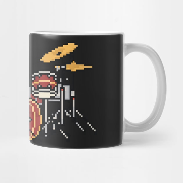 Pixel Royal Blood Red Drums by gkillerb